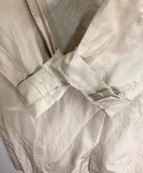 MaxMara（マックスマーラ）MaxMara (マックスマーラ) シルク混ロングシャツ ベージュ サイズ:J40の古着・服飾アイテム