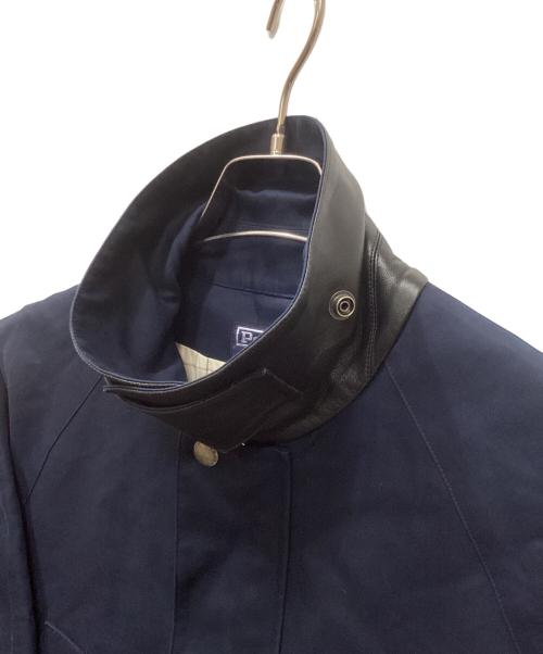 POLO RALPH LAUREN（ポロ・ラルフローレン）POLO RALPH LAUREN (ポロ・ラルフローレン) ラムレザートリミングスイングトップ ネイビー サイズ:Mの古着・服飾アイテム