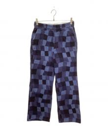 stussy（ステューシー）の古着「Wmns Gable Trouser/総柄太畝コーデュロイパンツ」｜ブルー×ネイビー