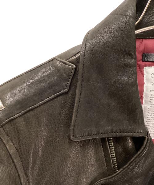 WTAPS（ダブルタップス）WTAPS (ダブルタップス) ダブルライダースジャケット ブラウン サイズ:2の古着・服飾アイテム