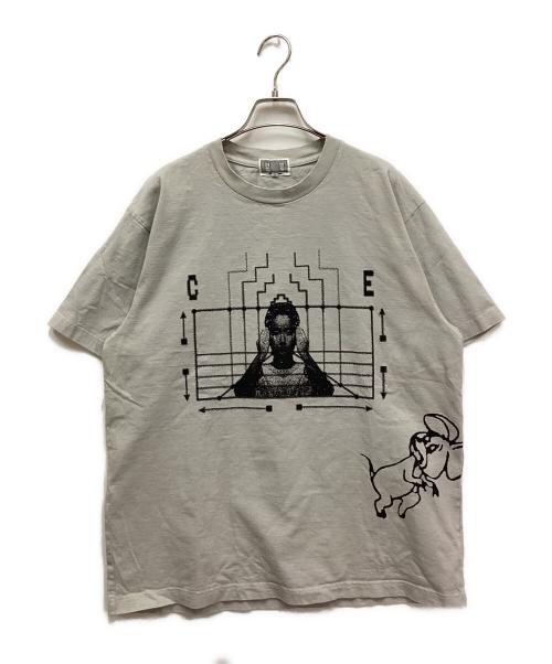 C.E（シーイー）C.E (シーイー) OVERDYE CAUSE AND EFFECT T グレー サイズ:Lの古着・服飾アイテム
