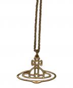 Vivienne Westwoodヴィヴィアンウエストウッド）の古着「THIN LINES FLAT ORB PENDANT」｜ゴールド