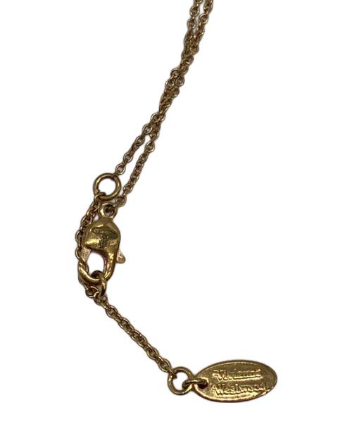 Vivienne Westwood（ヴィヴィアンウエストウッド）Vivienne Westwood (ヴィヴィアンウエストウッド) THIN LINES FLAT ORB PENDANT ゴールドの古着・服飾アイテム