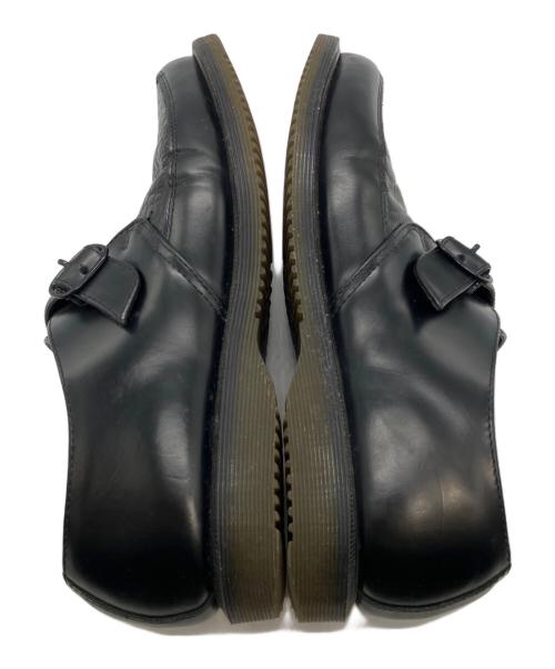 Dr.Martens（ドクターマーチン）Dr.Martens (ドクターマーチン) クロコ型押しモンクストラップレザーシューズ ブラック サイズ:UK7の古着・服飾アイテム