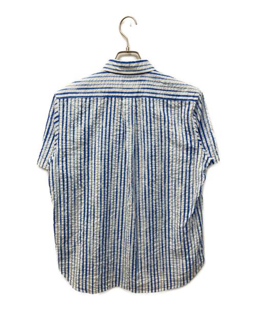McGREGOR（マックレガー）McGREGOR (マックレガー) シアサッカー手書き風SSシャツ ホワイト×ブルー サイズ:Mの古着・服飾アイテム