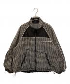 MAISON SPECIALメゾンスペシャル）の古着「Reversible Plaid Pattern Blouson/リバーシブルプラッドパターンブルゾン」｜グレー×ブラック