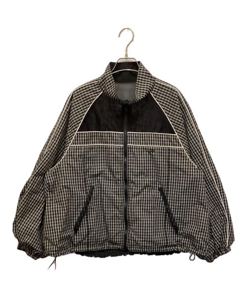 MAISON SPECIAL（メゾンスペシャル）MAISON SPECIAL (メゾンスペシャル) Reversible Plaid Pattern Blouson/リバーシブルプラッドパターンブルゾン グレー×ブラック サイズ:FREEの古着・服飾アイテム