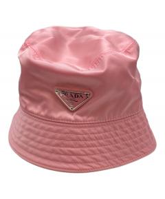 中古・古着通販】PRADA (プラダ) ロゴプレートハット ベージュ サイズ
