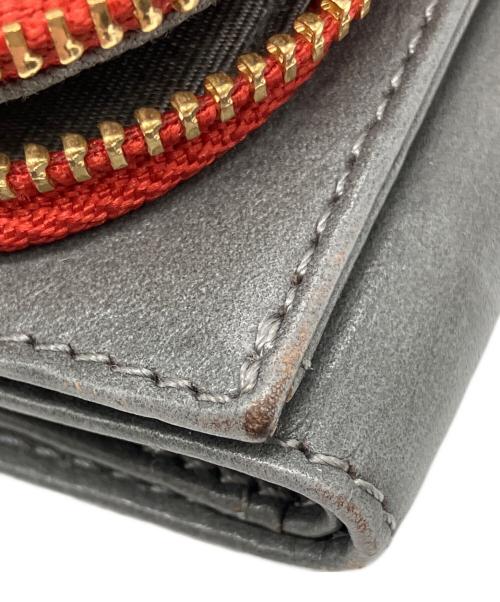 CACUMA（カクマ）CACUMA (カクマ) コンパクトレザーウォレット グレーの古着・服飾アイテム