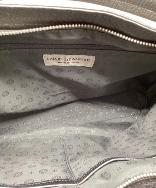 SALON DE ALFURD（サロン・ド・アルファード）SALON DE ALFURD (サロン・ド・アルファード) 2WAYバッグ シルバーの古着・服飾アイテム