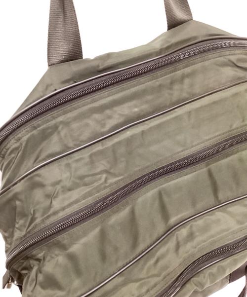 PRADA（プラダ）PRADA (プラダ) サフィアーノレザー×ナイロンボストンバッグ オリーブの古着・服飾アイテム