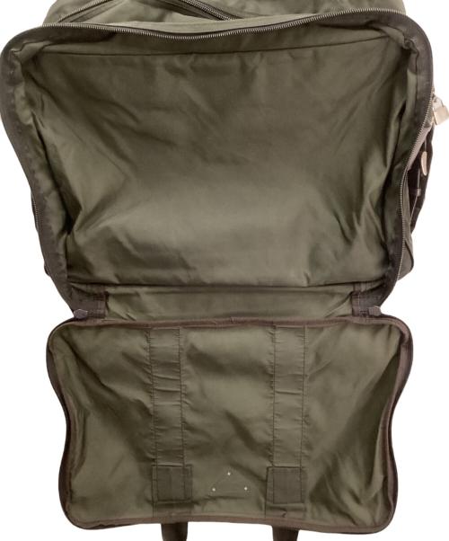 PRADA（プラダ）PRADA (プラダ) サフィアーノレザー×ナイロンボストンバッグ オリーブの古着・服飾アイテム
