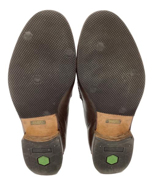 GUCCI（グッチ）GUCCI (グッチ) ビットローファー ブラウン サイズ:7の古着・服飾アイテム