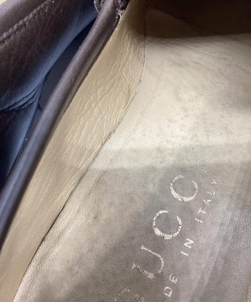 GUCCI（グッチ）GUCCI (グッチ) ビットローファー ブラウン サイズ:7の古着・服飾アイテム