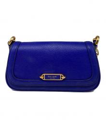 Kate Spade（ケイトスペード）の古着「グラマシー スモール フラップ ショルダー バッグ」｜ブルー