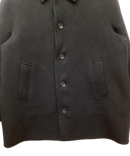 MUJI LABO（ムジラボ）MUJI LABO (ムジラボ) カシミヤ混ショートステンカラーコート ブラック サイズ:Lの古着・服飾アイテム