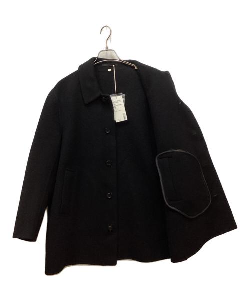 MUJI LABO（ムジラボ）MUJI LABO (ムジラボ) カシミヤ混ショートステンカラーコート ブラック サイズ:Lの古着・服飾アイテム