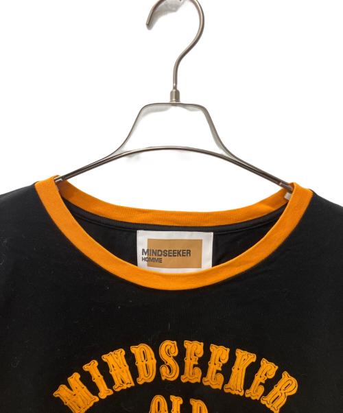 MINDSEEKER（マインドシーカー）MINDSEEKER (マインドシーカー) FLOCKY PRINT TEE ブラック サイズ:４８の古着・服飾アイテム