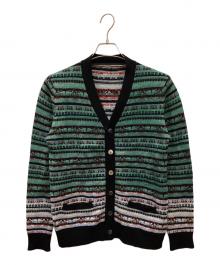 sacai（サカイ）の古着「ノルディック柄カーディガン」｜グリーン