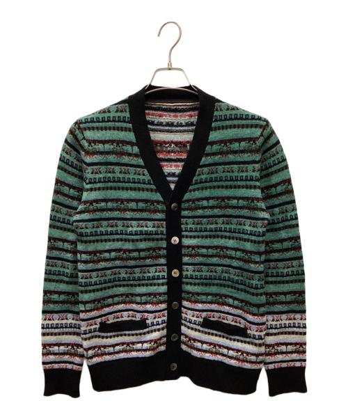 sacai（サカイ）sacai (サカイ) ノルディック柄カーディガン グリーン サイズ:1の古着・服飾アイテム