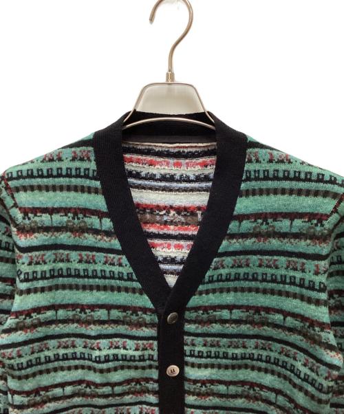 sacai（サカイ）sacai (サカイ) ノルディック柄カーディガン グリーン サイズ:1の古着・服飾アイテム