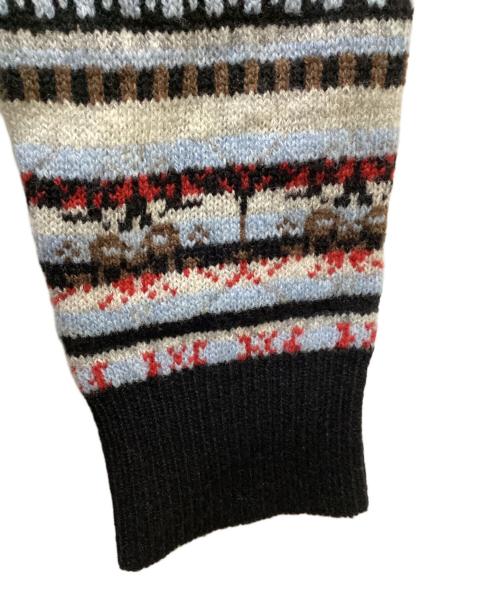 sacai（サカイ）sacai (サカイ) ノルディック柄カーディガン グリーン サイズ:1の古着・服飾アイテム