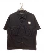 PUNK DRUNKERSパンクドランカーズ）の古着「ホラーアロハシャツ」｜ブラック