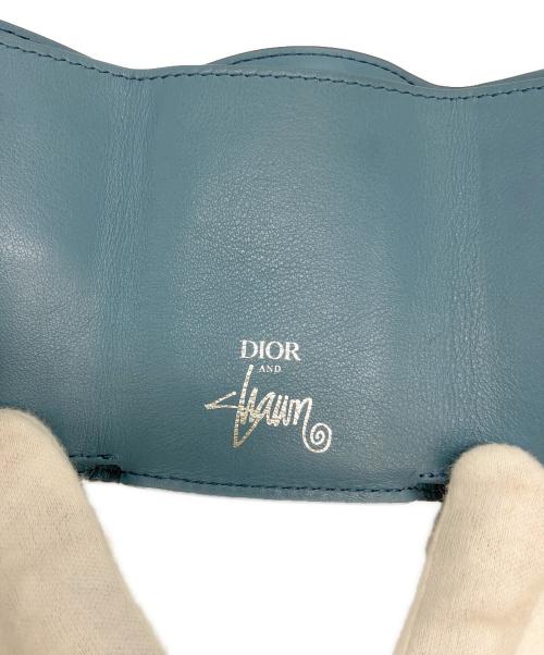 Christian Dior（クリスチャン ディオール）Christian Dior (クリスチャン ディオール) Shawn Stussy (ショーン・ステューシー) Trifold Wallet（トリフォルドウォレット） スカイブルーの古着・服飾アイテム