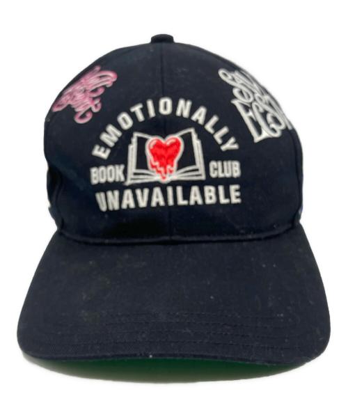 EMOTIONALLY UNAVAILABLE（エモーショナリー・アンアベイラブル）EMOTIONALLY UNAVAILABLE (エモーショナリー・アンアベイラブル) BOOK CLUB HAT（ブッククラブハット） ブラック サイズ:O/Sの古着・服飾アイテム