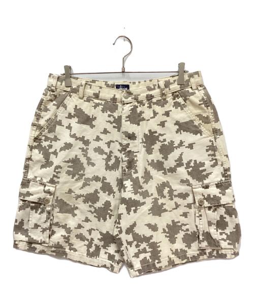 stussy OUTDOOR（ステューシーアウトドア）stussy OUTDOOR (ステューシーアウトドア) デジタルカモハーフカーゴパンツ アイボリー サイズ:34の古着・服飾アイテム