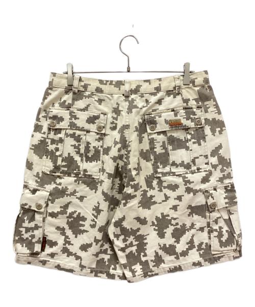 stussy OUTDOOR（ステューシーアウトドア）stussy OUTDOOR (ステューシーアウトドア) デジタルカモハーフカーゴパンツ アイボリー サイズ:34の古着・服飾アイテム