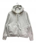 Champion×MONKEY TIMEチャンピオン×モンキータイム）の古着「リバースウィーブスウェットジップアップパーカー」｜グレー