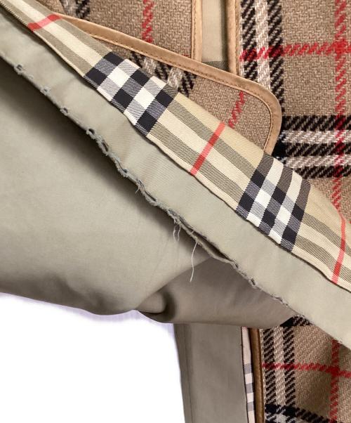 Burberry's（バーバリー）Burberry's (バーバリーズ) 裏ノバチェックステンカラーコート オリーブ サイズ:Lの古着・服飾アイテム