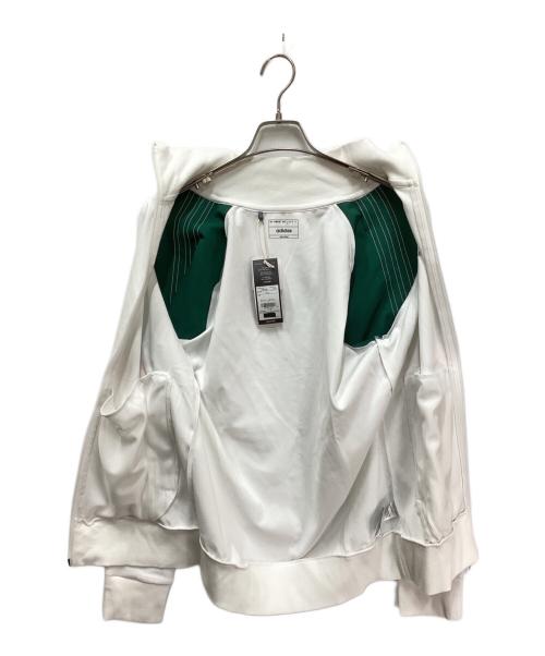 adidas（アディダス）adidas (アディダス) ツイストニット カラーブロック フルジップ レトロ トラックジャケット ホワイト サイズ:M 未使用品の古着・服飾アイテム
