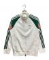 adidas（アディダス）の古着「ツイストニット カラーブロック フルジップ レトロ トラックジャケット」｜ホワイト