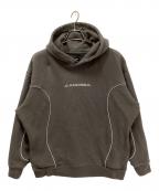 WIND AND SEAウィンダンシー）の古着「Piping Hooded Sweatshirt/パイピングフーデッドスウェットシャツ」｜グレー