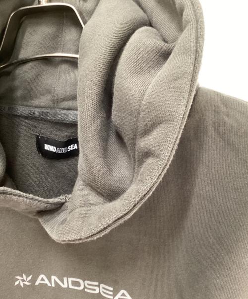 WIND AND SEA（ウィンダンシー）WIND AND SEA (ウィンダンシー) Piping Hooded Sweatshirt/パイピングフーデッドスウェットシャツ グレー サイズ:Lの古着・服飾アイテム