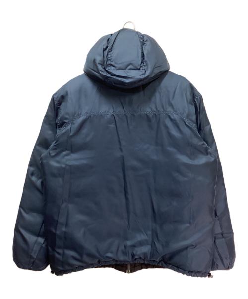 Eddie Bauer（エディーバウアー）Eddie Bauer (エディーバウアー) リバーシブルプレミアムグースダウンジャケット ブラック×ブルー サイズ:XLの古着・服飾アイテム