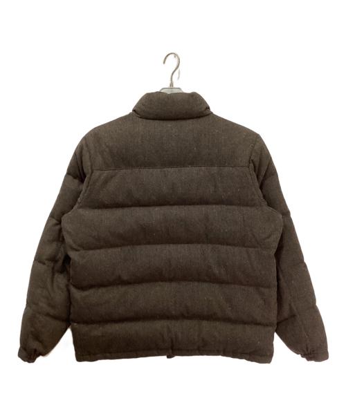 Eddie Bauer（エディーバウアー）Eddie Bauer (エディーバウアー) Wool Herringbone Down Jacket/ウールヘリンボーンダウンジャケット ブラウン サイズ:XLの古着・服飾アイテム