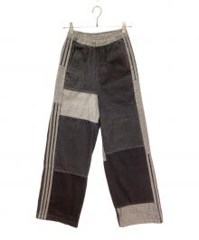 adidas×KSENIA SCHNAIDER（アディダス×クセニア シュナイダー）の古着「パッチワークデニムパンツ」｜グレー