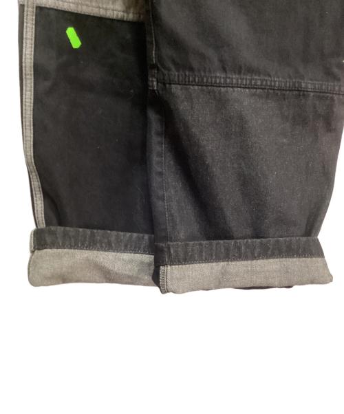 adidas（アディダス）adidas (アディダス) KSENIA SCHNAIDER (クセニア シュナイダー) パッチワークデニムパンツ グレー サイズ:2XSの古着・服飾アイテム