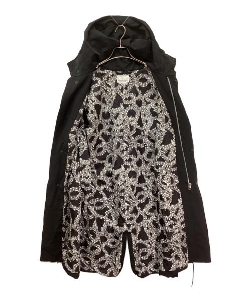 NUMBER (N)INE（ナンバーナイン）NUMBER (N)INE (ナンバーナイン) STUDIOUS (ステュディオス) 音符ライナーM-65タイプモッズコート ブラック サイズ:2の古着・服飾アイテム