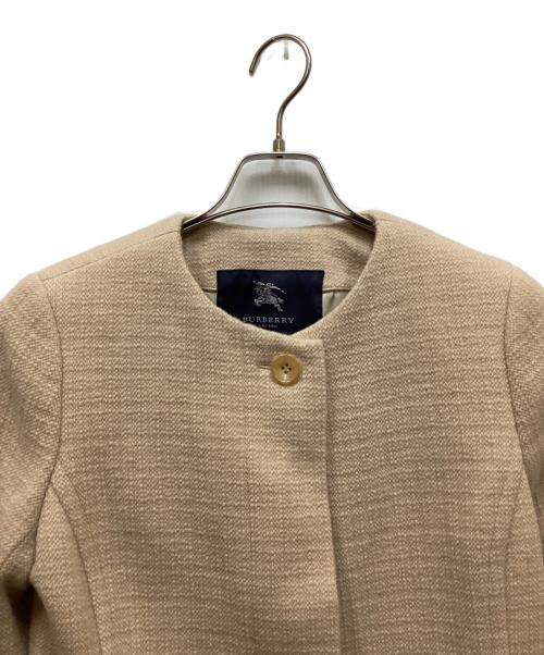 BURBERRY LONDON（バーバリーロンドン）BURBERRY LONDON (バーバリーロンドン) カシミヤノーカラーコート ベージュ サイズ:38の古着・服飾アイテム