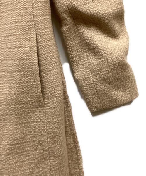 BURBERRY LONDON（バーバリーロンドン）BURBERRY LONDON (バーバリーロンドン) カシミヤノーカラーコート ベージュ サイズ:38の古着・服飾アイテム