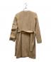 BURBERRY LONDON (バーバリーロンドン) カシミヤノーカラーコート ベージュ サイズ:38：12000円