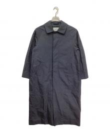 YAECA（ヤエカ）の古着「Soutien Collar Coat Long/ステンカラーコートロング」｜ネイビー