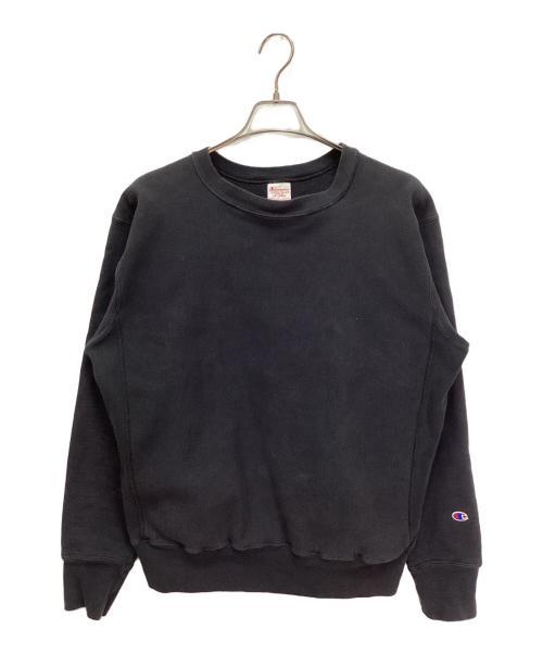 Champion REVERSE WEAVE（チャンピオン リバース ウィーブ）Champion REVERSE WEAVE (チャンピオン リバース ウィーブ) 復刻クルーネックスウェット ブラック サイズ:XXLの古着・服飾アイテム