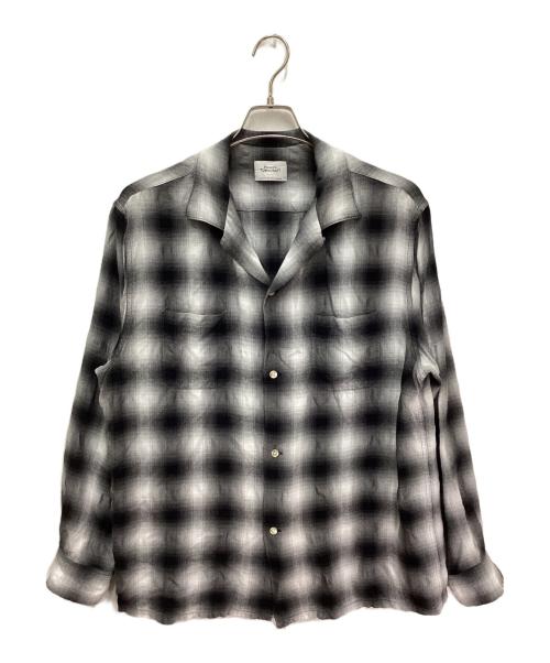 TOWN CRAFT（タウンクラフト）TOWN CRAFT (タウンクラフト) 60S LOOP COLLAR SHIRT/ループカラーシャツ ブラック サイズ:Lの古着・服飾アイテム