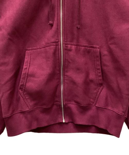 stussy（ステューシー）stussy (ステューシー) STOCK LOGO ZIP HOODIE パープル サイズ:Mの古着・服飾アイテム