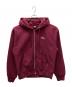 stussy（ステューシー）の古着「STOCK LOGO ZIP HOODIE」｜パープル